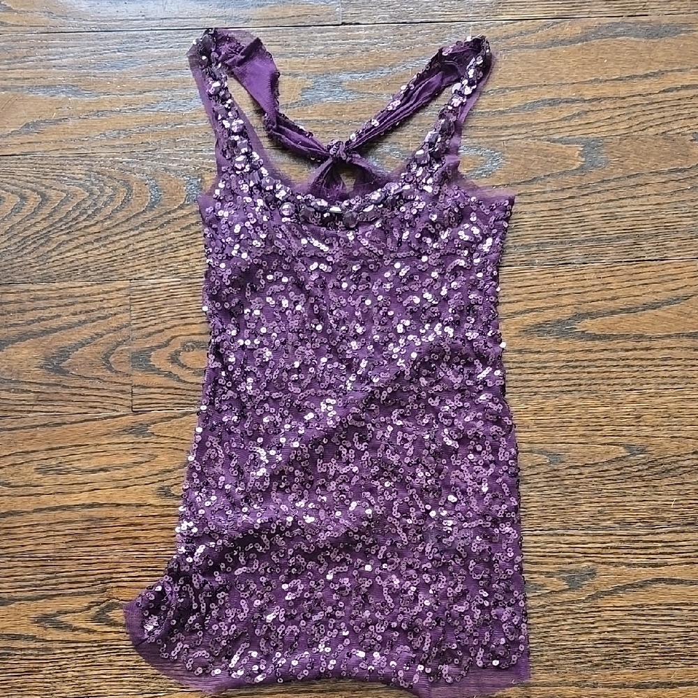 Forever 21 Purple Sequin Camisole